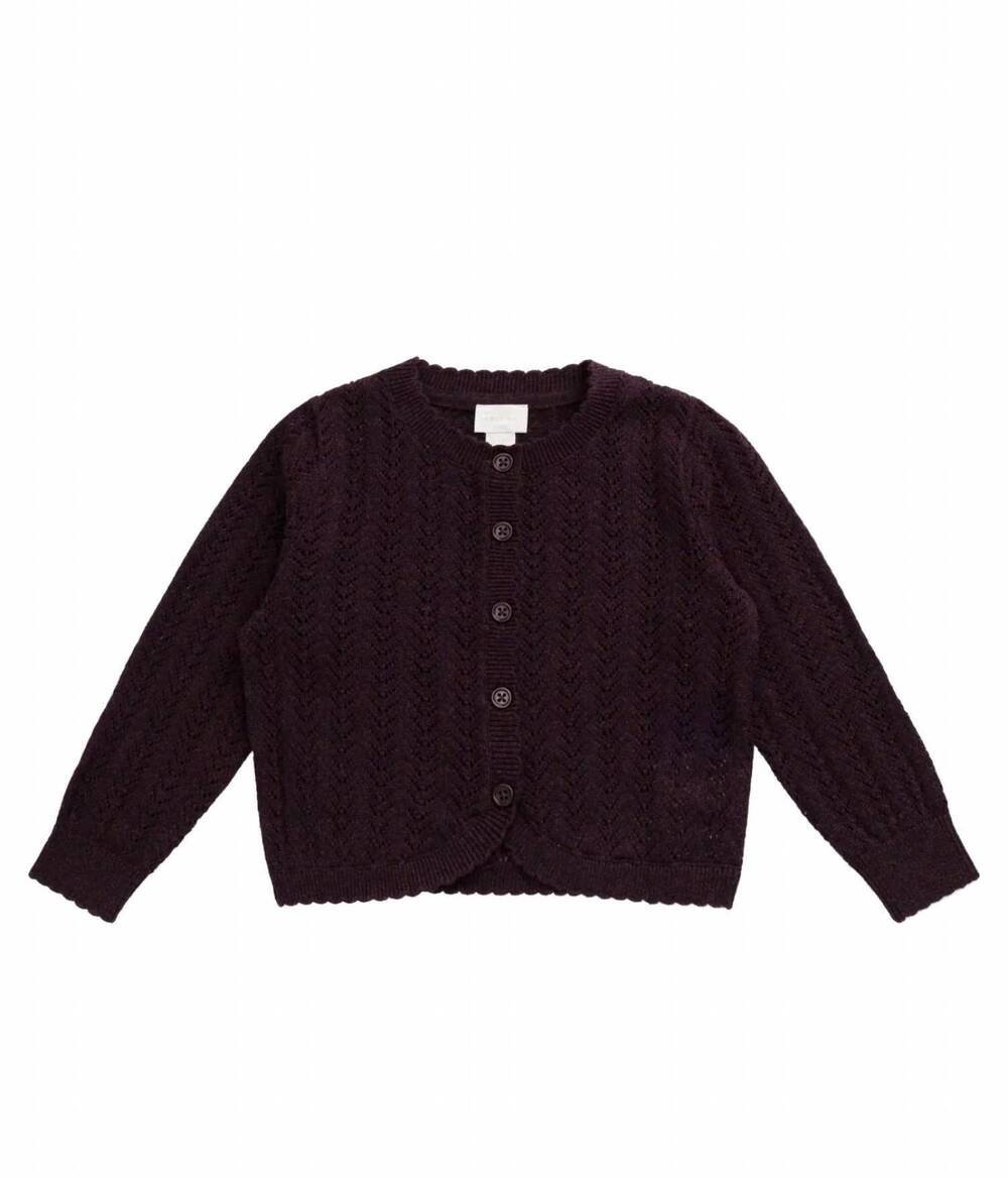 NEW JAMIE KAY girls maxine knitted sweater in blackcurrant